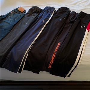Lot of 5x Boys Size 7 Athletic Pants & 1x Jeans